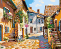 Peinture village en Espagne