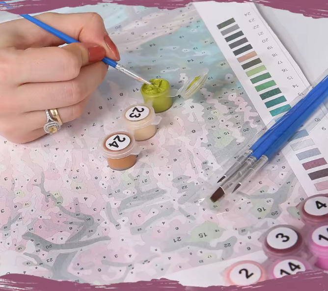 Peinture village en Espagne