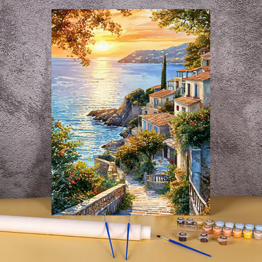 Promenade en Pierre dans un Village Côtier