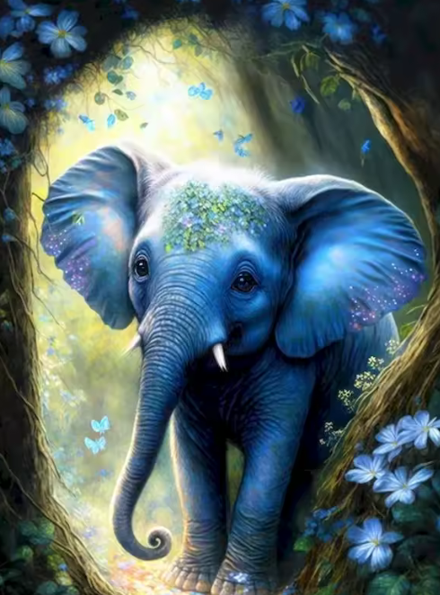 Éléphant Majestueux